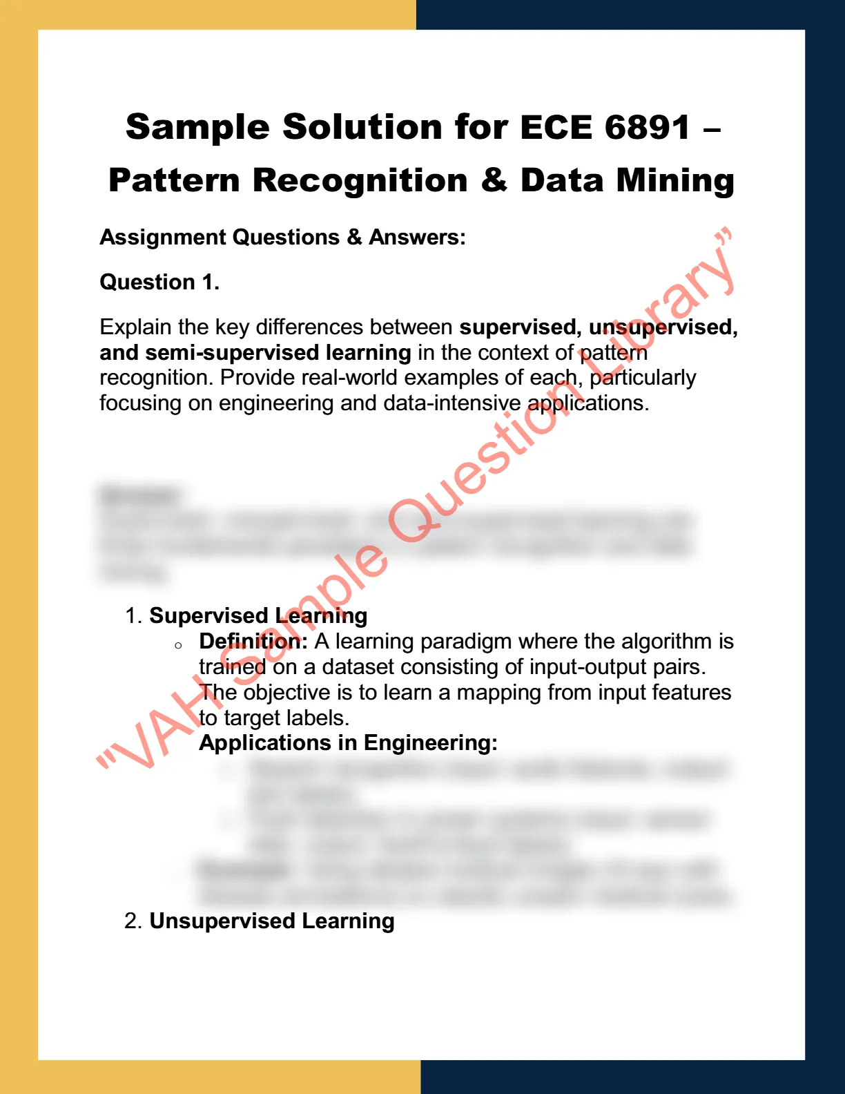 ECE 6891 – Pattern Recognition & Data Mining 0